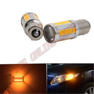 2x LED Car 1016/1157 Back Signal Light Bulb 33-SMD 5630/5730(Orange COLOR)