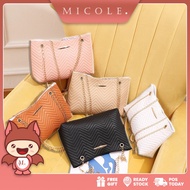 Ready Stock MICOLE SB2880 Women's Sling Bag Crossbody Shoulder Tote Bags Handbag Travel Beg Tangan W