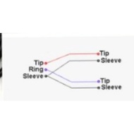 3.5mm Stereo plug to 2way 3.5mm plug