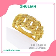 ZHULIAN Gold Plated Rings RG5085 Cincin Coco Zhulian