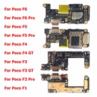 Charge Board For Xiaomi Poco F6 F5 F4 F3 GT F2 Pro Pocophone F1 Charging Port Usb Connector PCB Dock