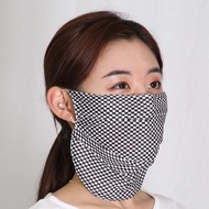 South Korea Imported Golf Mask Floral Plaid Mask Sports Masks Uv-proof And Comfortable Breathable Ne