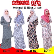 🔥 OFFER 🔥 [ XL, XXL, 3XL ] Baju Kurung Pahang English Cotton AZKA COLLECTION