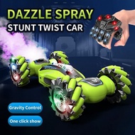 Gesture Sensing RC Stunt Car Spray Transform Lights Music Mainan Kanak