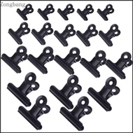 Zone 5Pcs Letter Clips Stainless Steel Black Metal Paper File Binder Clips