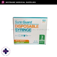 SureGuard Disposable Syringe per box 100pcs 1cc 3cc 5cc 10cc
