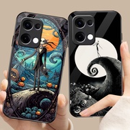 The Nightmare Before Christmas Jack Skellington 01 Glass Phone Case For Oppo A54 A74 4G A79 5G A94 A