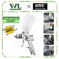 HITTO HSG-827 HT8G 1.4mm Spray Gun 600cc Plastic Cup Air Spray Gun Paint Sprayer 2.0-3.5 Bar