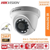 HIKVISION DS-2CE56D0T-IRPF 2MP 4in1 IR Indoor Dome Turbo HDTVI Analog CCTV Camera