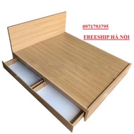 Giường ngủ gỗ công nghiệp có ngăn kéo kịch vai -1m2 x2m