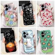 ITEL A80 Case A671L A671LC Aesthetic Cute Cat Fashion Funny Silicone Shockproof Phone Case A80 ITEL 