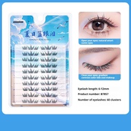 Bqi Summer Blue Tears False Eyelash Gradient Seaside Eyelash Atmosphere Colorful B4