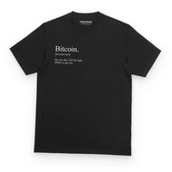 T-shirt Kaos Crypto "Bitcoin Dictionary" - Kaos Cryptocurrency/Kaos Cardano/Kaos Crypto Adult short 