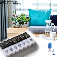 INSTORE1 7 days weekly pill case Convenient Forget-proof Medicine organizer Plastic Storage Box Weekly Prescription Pill box Medicine tablet dispenser