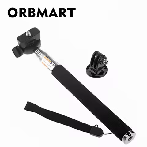 ORBMART Extendable Handheld Selfie Stick Monopod + Mount Adapter For Gopro Hero 5 4 3 3+ 2 SJ4000 Xi