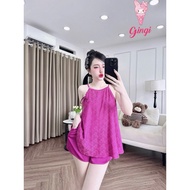 DYG 2-skin brocade silk camisole, soft and cool fabric