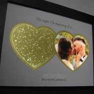 結婚週年和婚禮禮物 星空和照片小夜燈 創意裝飾畫燈箱 可調光