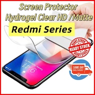 Screen Protector Hydrogen Clear HD Matte Transparent for Redmi A5 10C 13C 15C 14C 14 A3