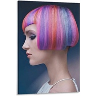 Posters Hair Salon Hairdressing Poster Hairdresser Poster Fashion Dyeing Hair Poster Canvas Wall Art