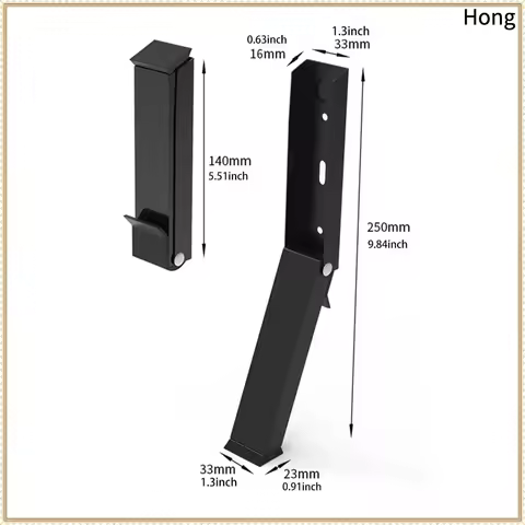 No Drilling Flip Door Stopper Self Adhesive Anti-collision Windproof Stopper Safety Kick Down Door S