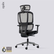 APEX x Sunon Ergonomic Office/Kerusi pejabat/ Premium Chair Mesh Adjustable H2 Series Highback Black