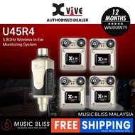 Xvive U45R4 5.8GHz Wireless In-Ear Monitoring System Four Pack - One Transmitter & Four Receivers
