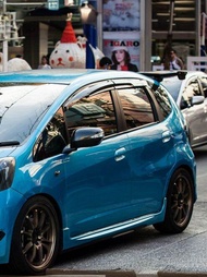 แผ่นกันฝนแบบหนาสำหรับ Honda Fit GE6 GE8 Jazz Mugen รุ่น Limitless ปี 2009-2013 อุปกรณ์เสริมรถยนต์ อุ