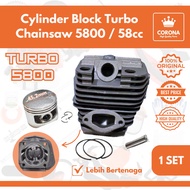 MESIN Cylinder Block Turbo Senso Chainsaw 5800 58CC Cylinder Block Boring Small Saw Machine 45.2mm 6