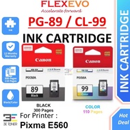 PG-89 PG89 PG 89 89 CL-99 CL99 CL 99 99 Ink Cartridge for Pixma E560 Printer Model