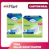 ACEMART CARTON DEAL]TENA Value Adult Diapers Unisex Available In M L