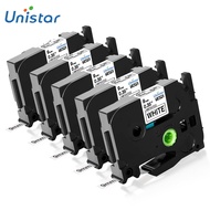 5pcs Tape 9mm TZe-221 TZe221 TZe 221 Label Compatible For Brother P-touch Black on White Label Maker