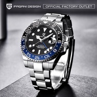 Pagani Design Original 40MM GMT watch for man automatic watch Seiko NH34 100M watertight Ceramic bezel luxury watch mechanical watch mens watches 手表 PD-1662