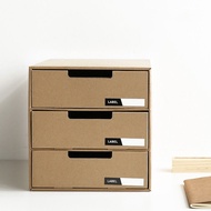 Paper Desktop Storage Box A4 Paper Drawer Desk Storage Cabinet Creative DIY Japanese File Finishing 