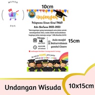 undangan wisuda sekolah custom