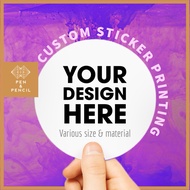 Customised Sticker Label Printing