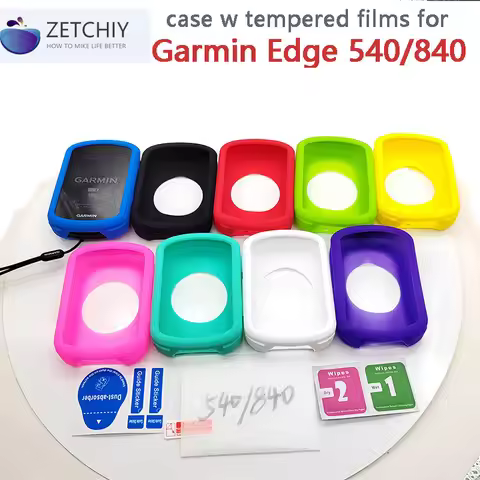 Edge 540 840 GPS BIKE computer Silicone Rubber Protect Case cover w tempered Screen Protector films 