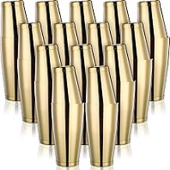 Zhehao 24 Pcs Cocktail Shaker Professional Bar Boston Shaker Set Stainless Steel Martini Shake Drink