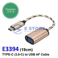 Panamax 19cm TYPE-C (3.0-C) to USB AF Cable -  E3394/19CM