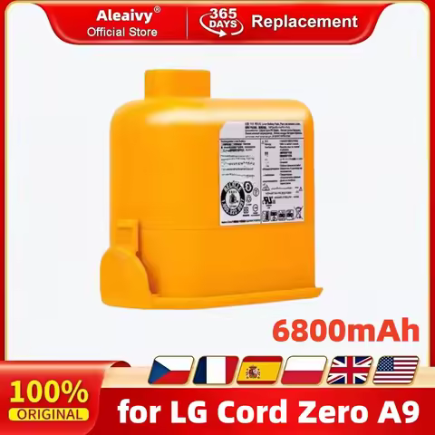 New 6800mAh Battery EAC63382208 EAC63758601 for LG Cord Zero A9 Plus A9 Max A9K Pro A9M A9MASTER2X A
