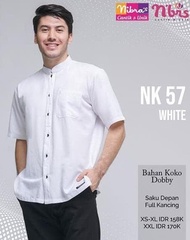 Atikamall Koko Premium Nbrs Nk 57 Baju Koko Putih Pria Nibras