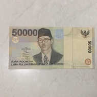 Uang kuno 50.000 rupiah WR.Supratman th 1999