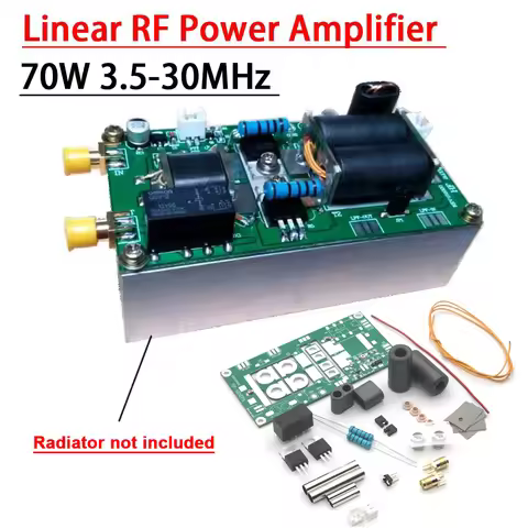 3.5-30MHz 70W RF Power Amplifier ShortWave Linear RF AMP KITS FOR YAESU FT-817 KX3 SSB SW AM CW FM R