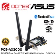 [BULK PACK] ASUS PCE-AX3000 AX3000 DUAL BAND PCI-E WIFI 6 WIFI ADAPTER, BLUETOOTH 5.0, 160MHZ, WPA3 