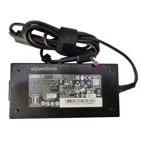 LITEON 19.5V 135W AC Adapter Charger For Acer Nitro 5 AN515-56-54DW GTX1650