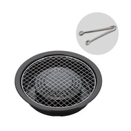 【Iwatani岩谷】圓型網燒烤肉盤-29cm-搭贈不銹鋼燒肉夾