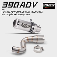 Motorcycle Exhaust Muffler Escape With Exhaust Middle Link Pipe for RC390 DUKE250/390 250/390ADV Exh