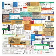 55pcs Airline boarding pass sticker