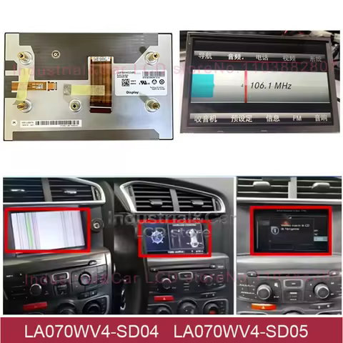 7 inch LCD Screen LA070WV4-SD04 LA070WV4-SD05 LA070WV4(SD)(04) For RT6 RNEG2 DS5 508 Mercedes Citroe