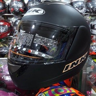 Helm Full Face INK CL Max Solid Black Matt Doff Paket Ganteng dan Original Leopard RedBull