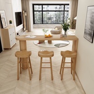 Nordic Wood Bar Counter bar counter table  bar table bar table with storage table bar bar chair mode